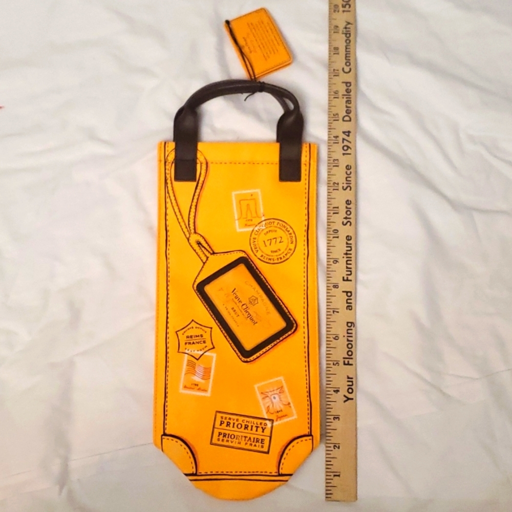 : Champagne brut Veuve clicquot  gift bag wine bottle bag